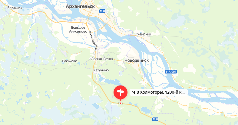 На федеральной трассе под Архангельском произошло смертельное ДТП